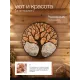 Панно из гималайской соли "Дерево" диаметр 50 см.